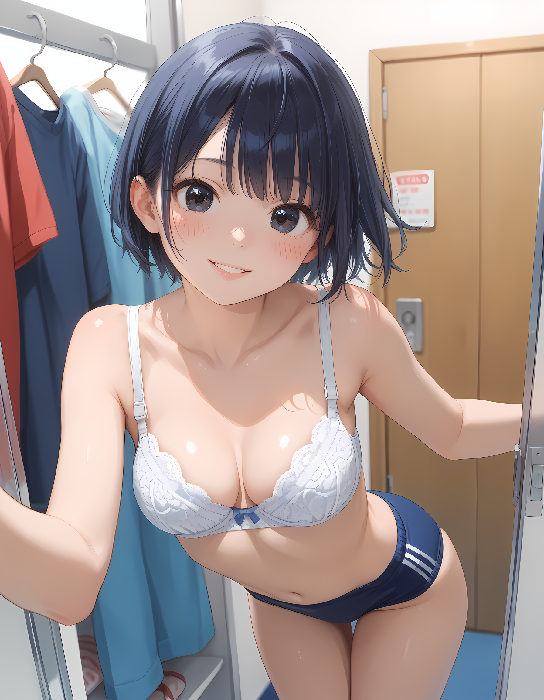着替えを覗かれても寛容な彼女