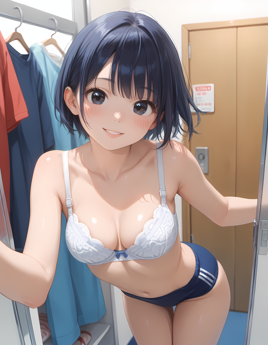 着替えを覗かれても寛容な彼女