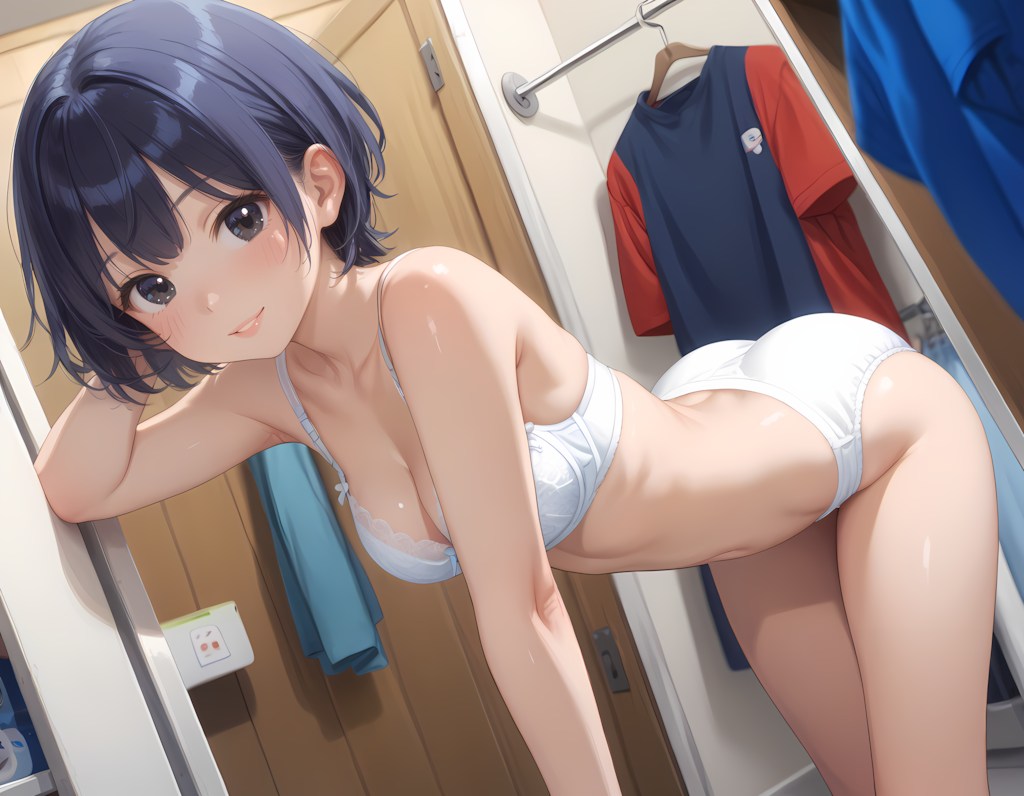 着替えを覗かれても寛容な彼女