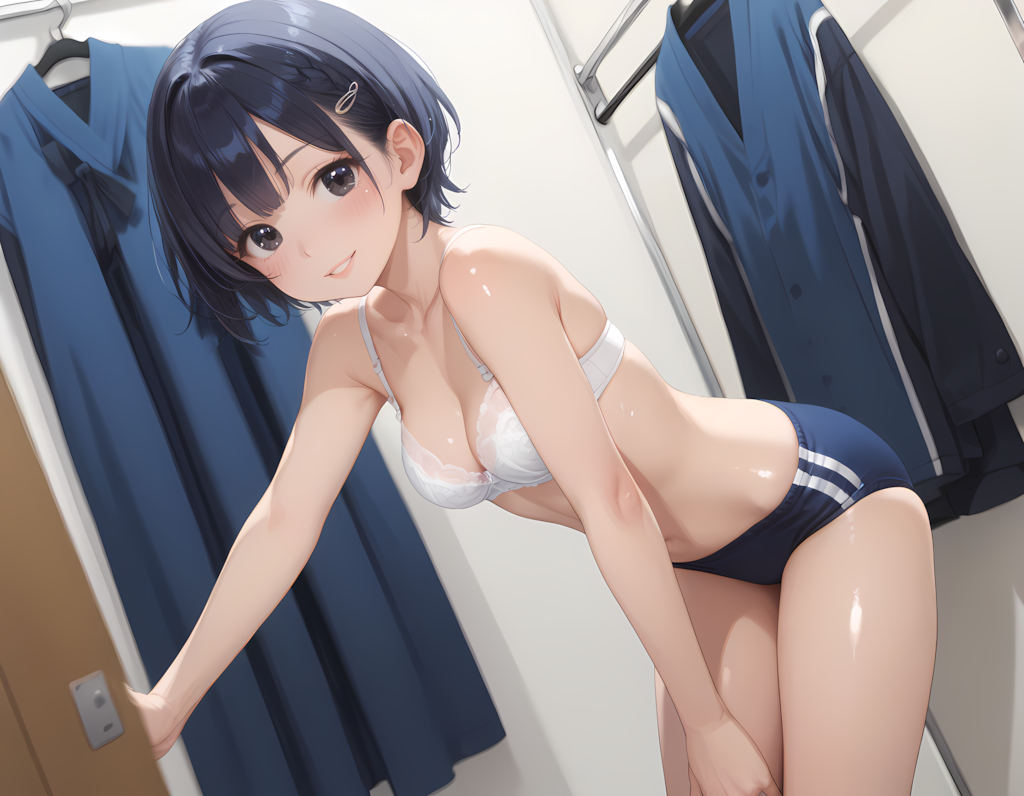 着替えを覗かれても寛容な彼女