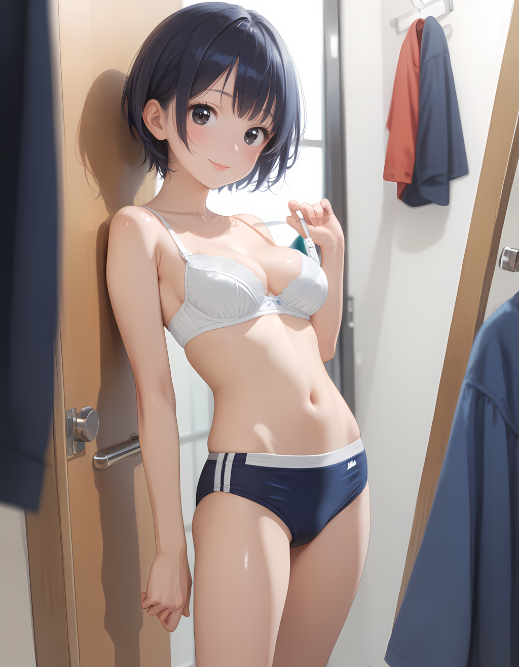 着替えを覗かれても寛容な彼女