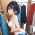 着替えを覗かれても寛容な彼女 3枚目