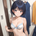 着替えを覗かれても寛容な彼女 7枚目