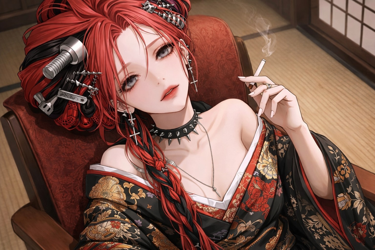 十朱リラの、火花散る傾奇者の夜 | の人気AIイラスト・グラビア