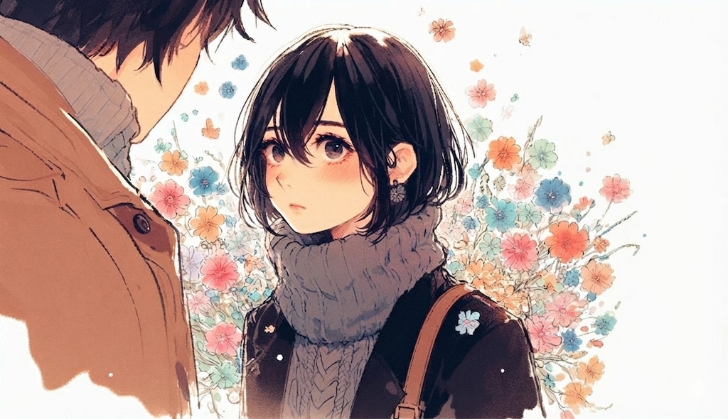 私の目の奥を覗き込んでくる人がいる