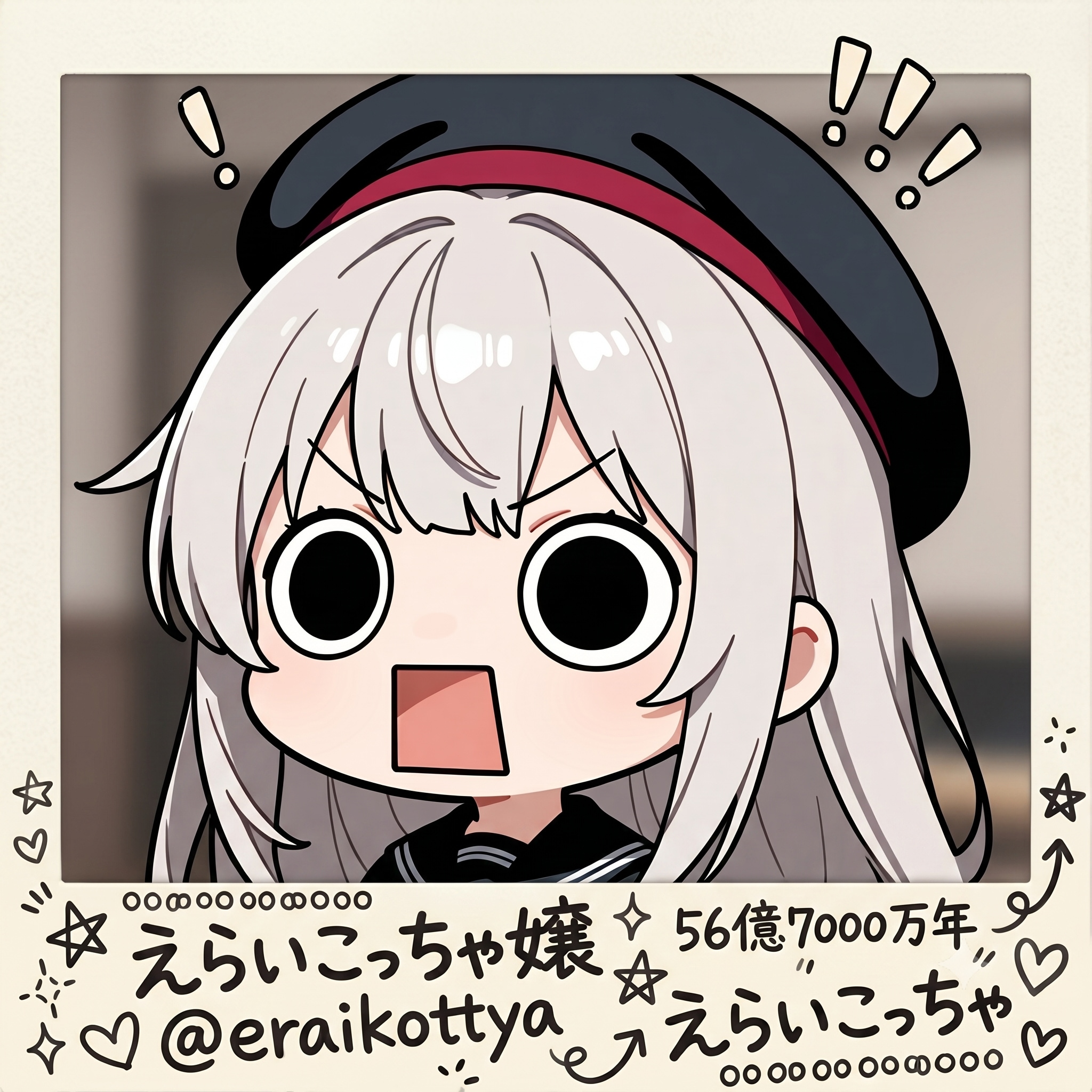 顔アップ版デコフォトえらいこっちゃ嬢