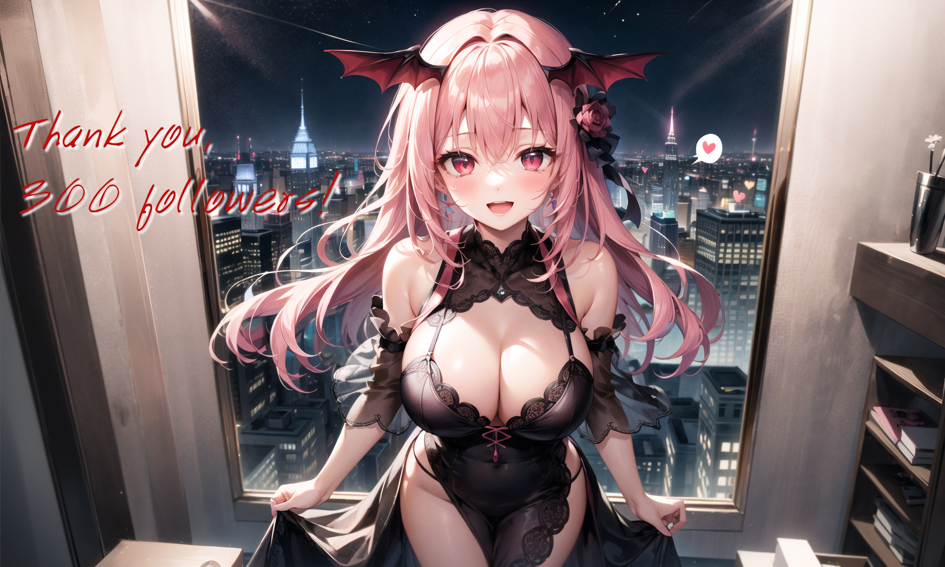 300フォロワー記念・サキュバスさん