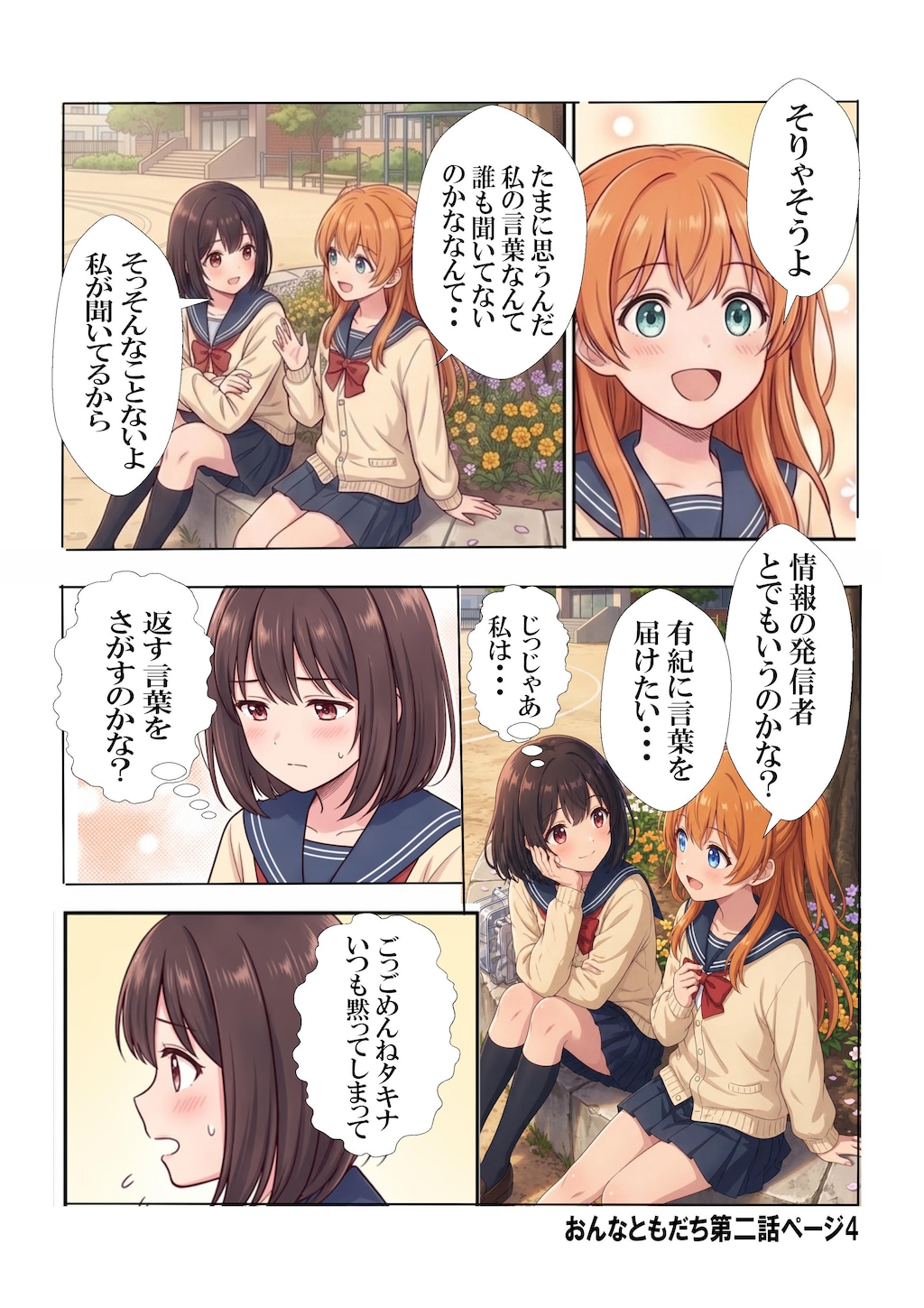 おんなともだち第二話　有紀とタキナ