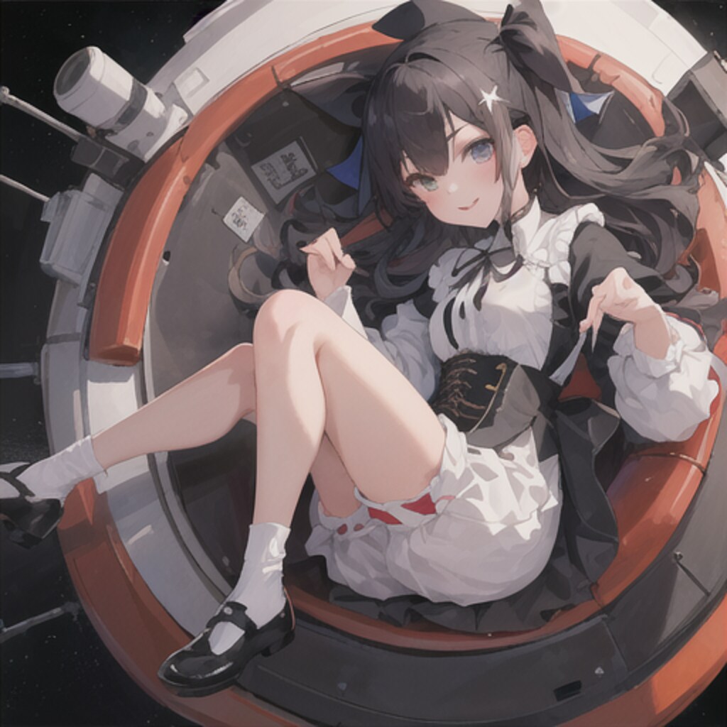 Model testと縦縞ドレス