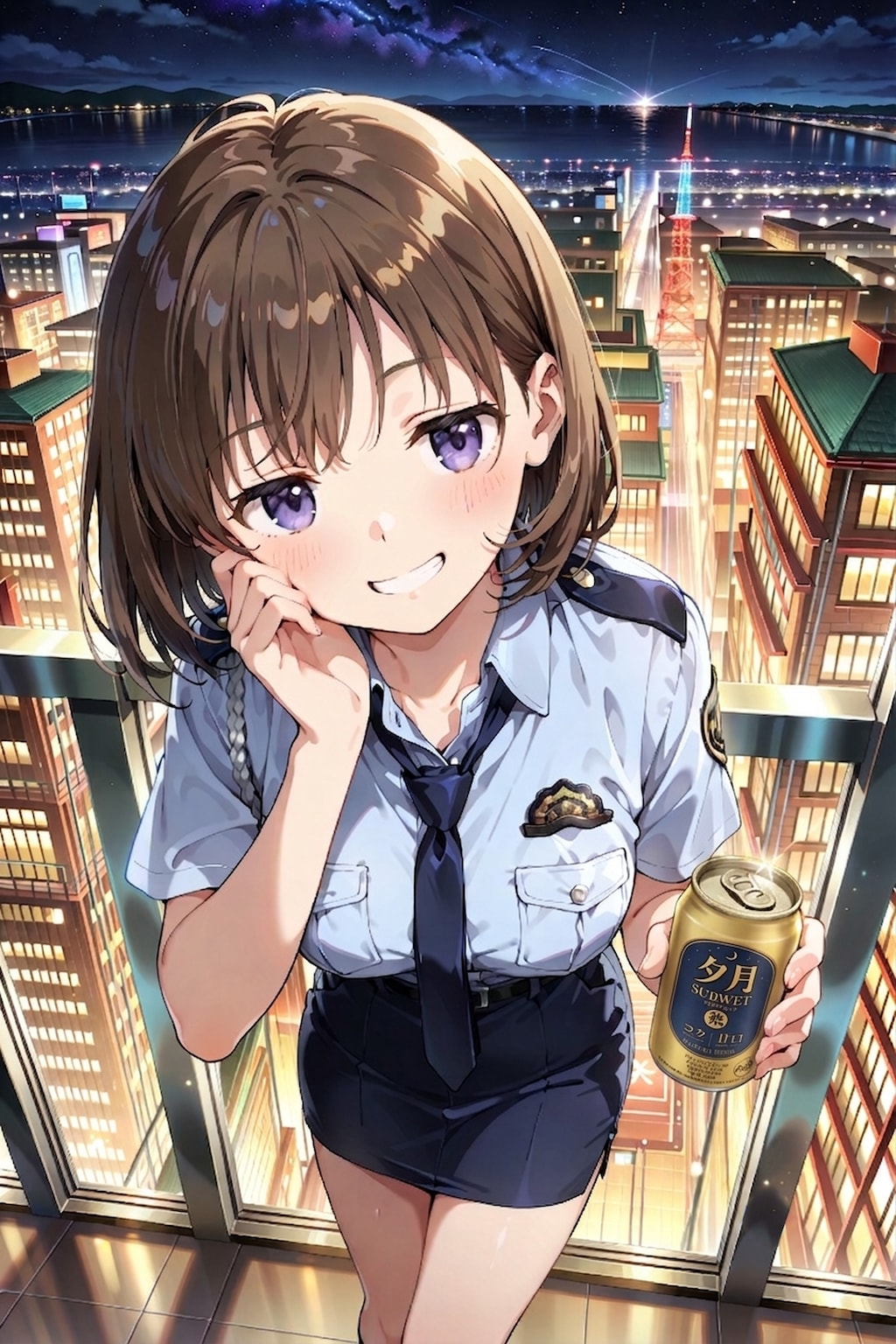 ジト目婦警さんとビール ～乾さつきのドライな日常～ Z707