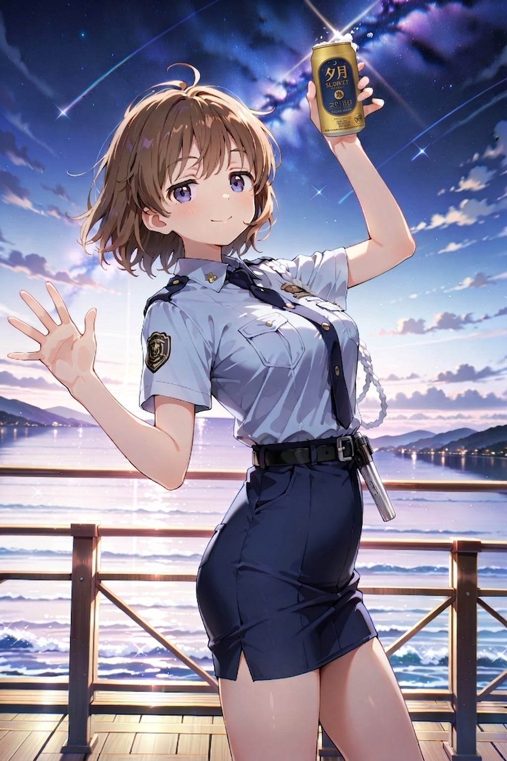 ジト目婦警さんとビール ～乾さつきのドライな日常～ Z707