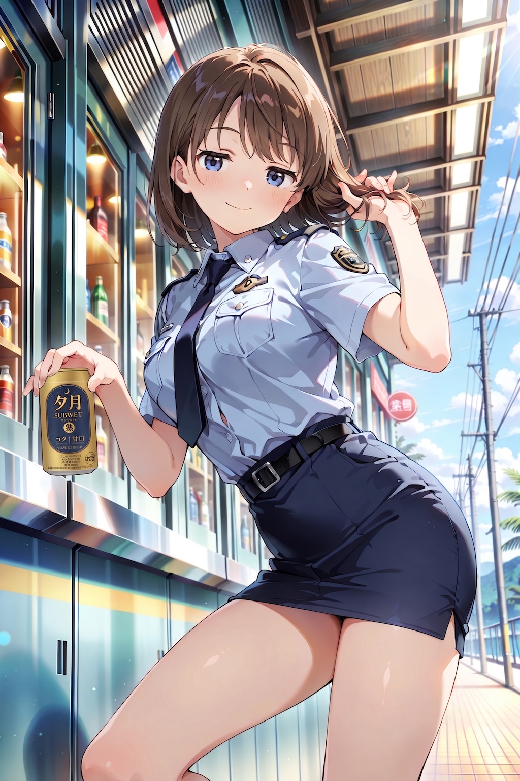 ジト目婦警さんとビール ～乾さつきのドライな日常～ Z707