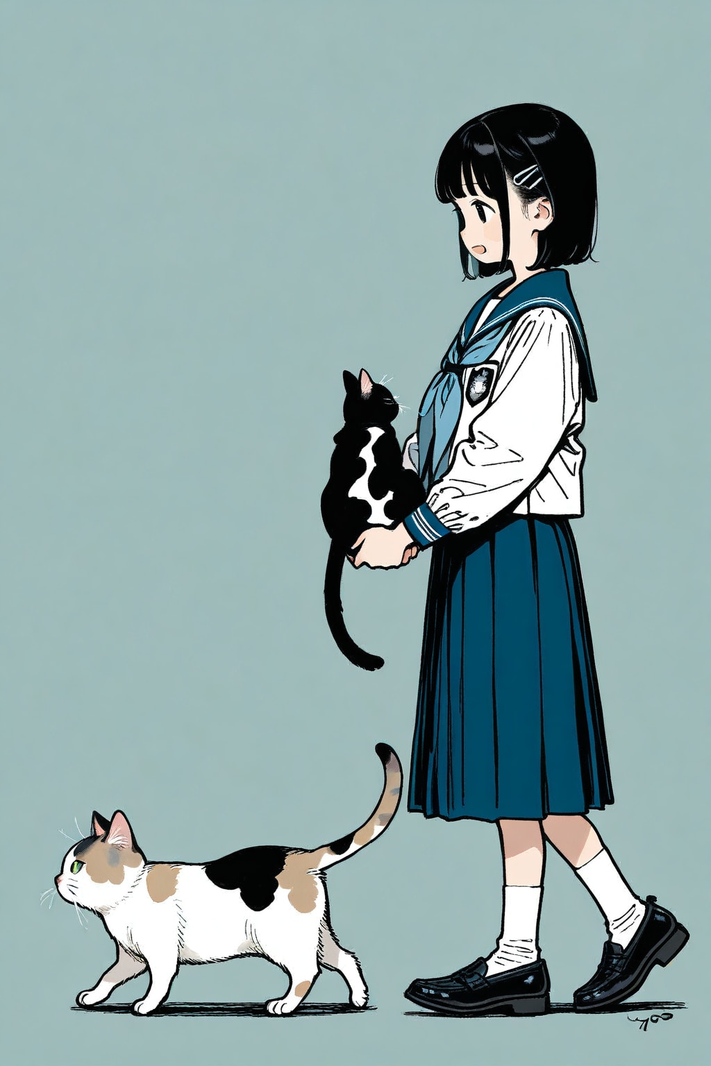 猫🐈と妹ちゃん✨