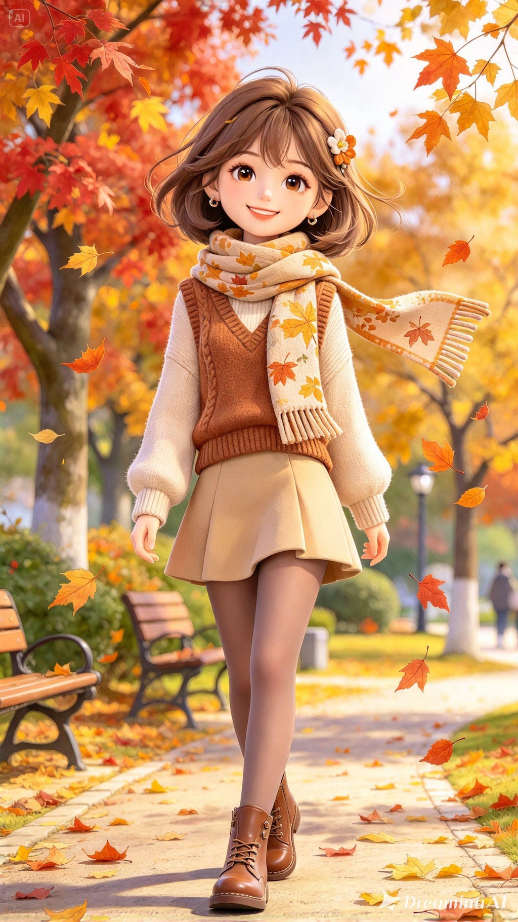 【理想の秋コーデ】（Seedream）