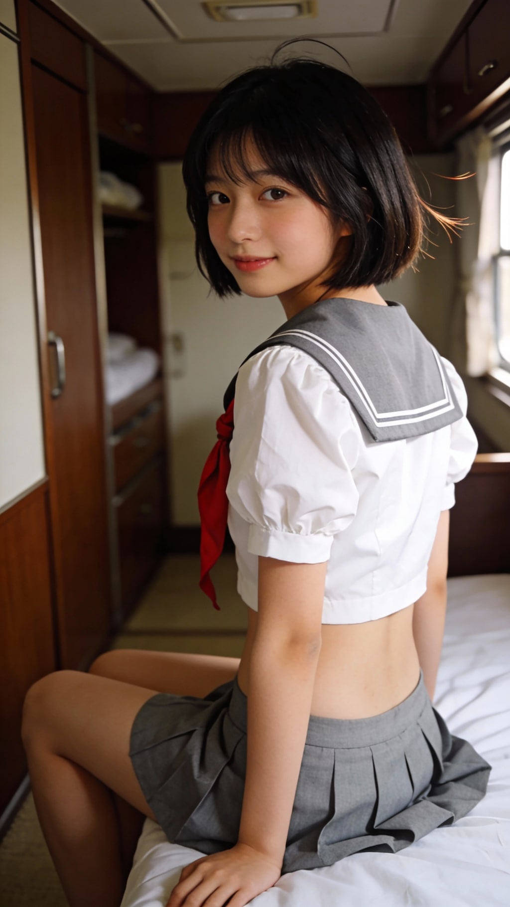 〇ブホのセーラー服