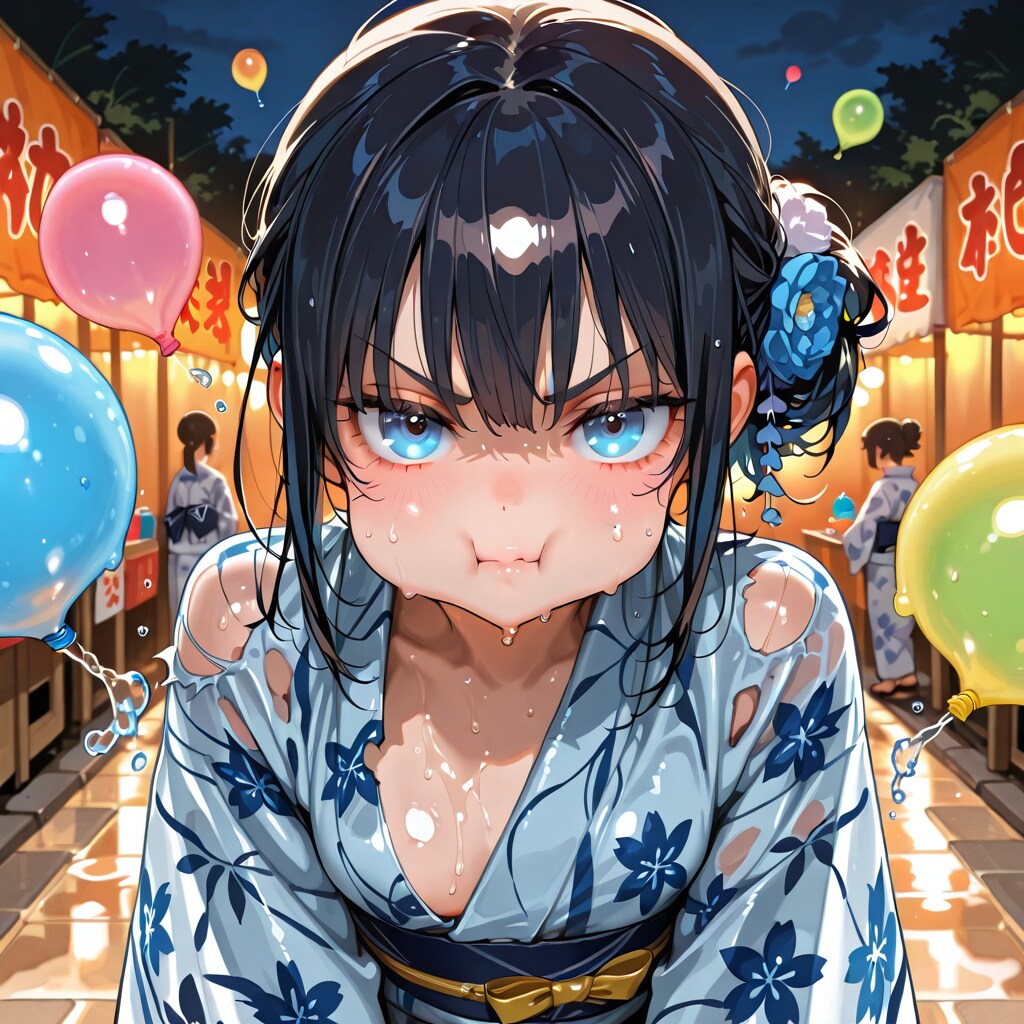 水風船おこ顔