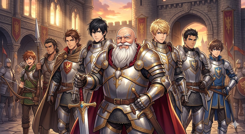イケメン戦士7英傑を従える百戦錬磨のナップル100