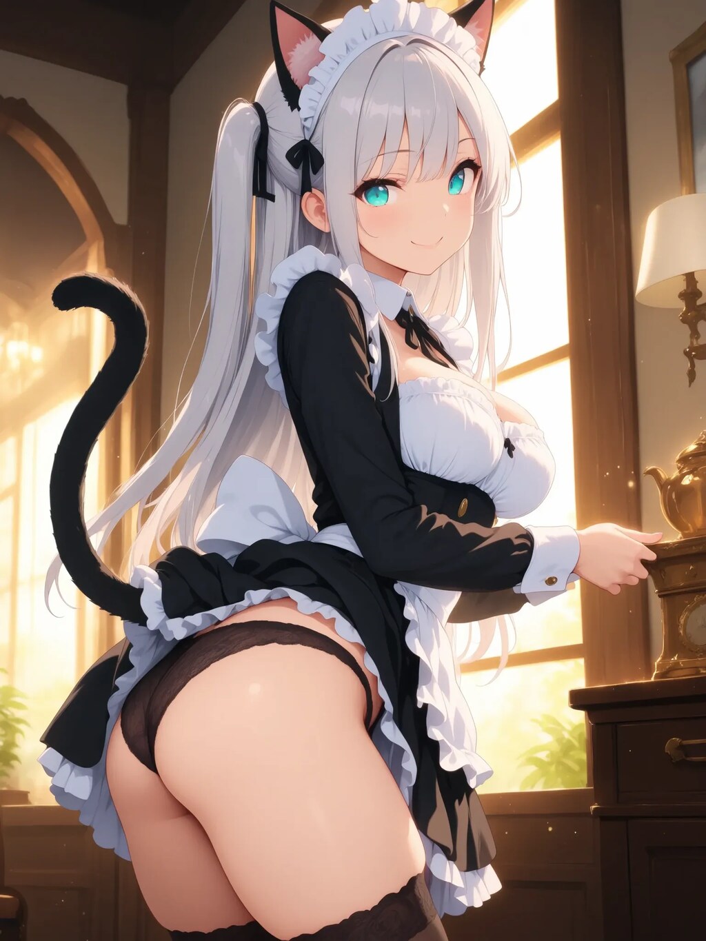パンチラ💓メイドcilucilu