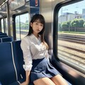 電車女子① 2枚目