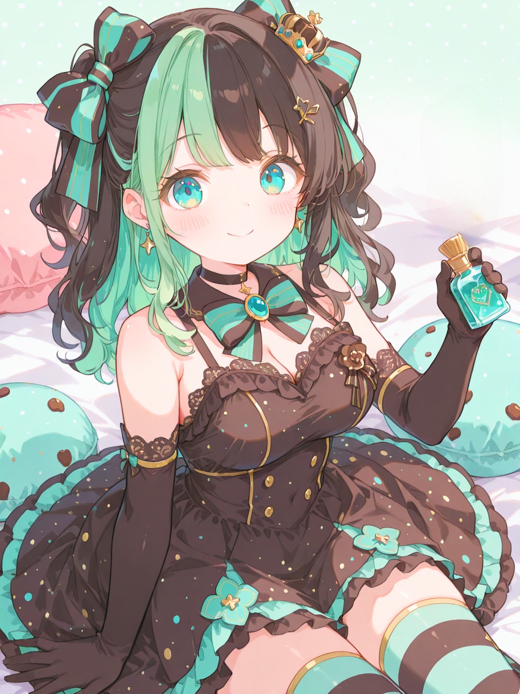 チョコミントノワールドレス