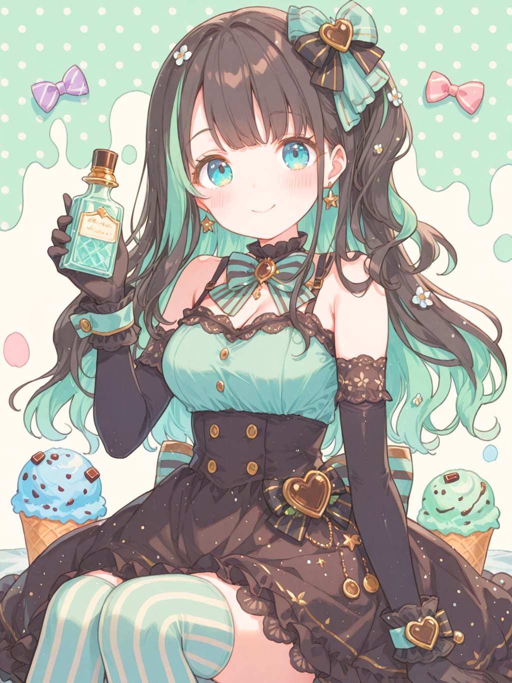 チョコミントノワールドレス