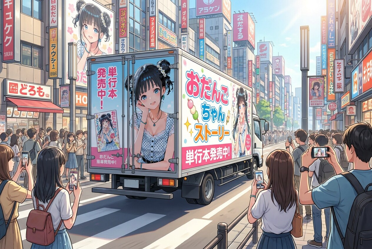 おだんごちゃん🍡✨ストーリーのアドトラック