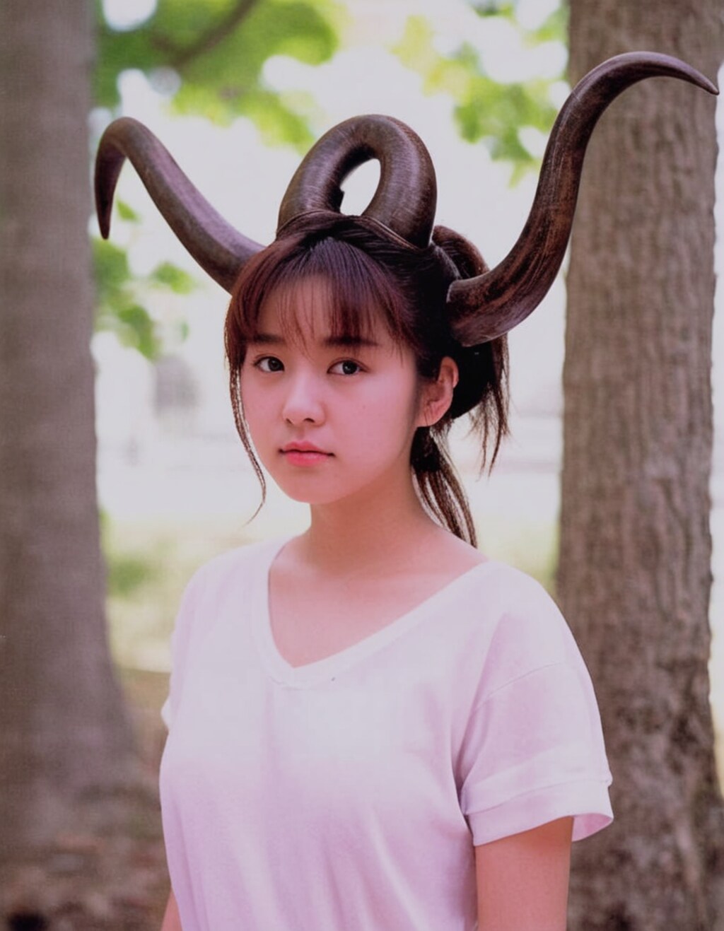 角の間の髪