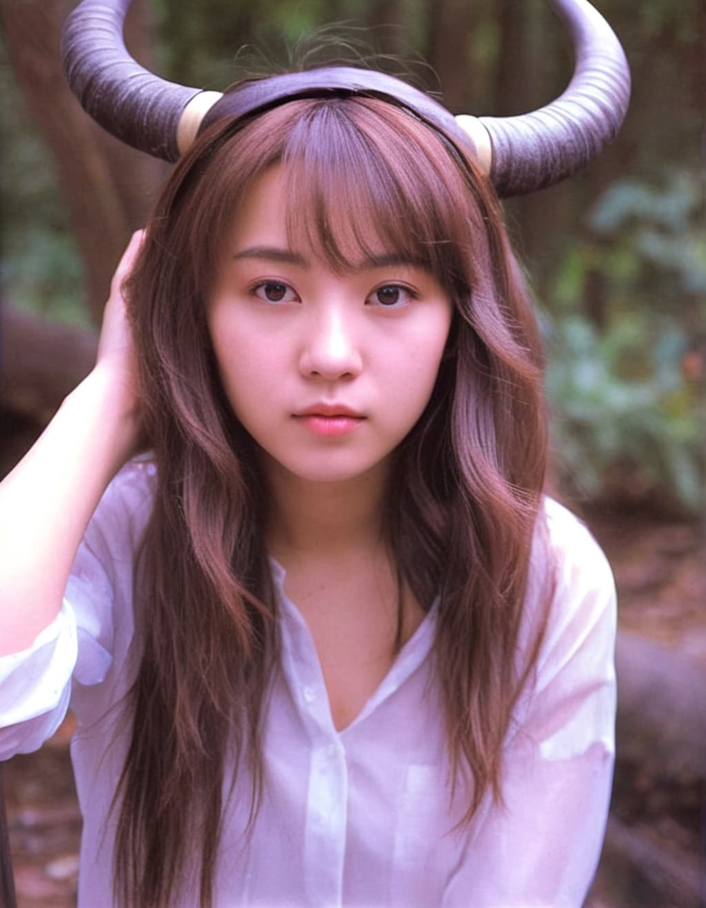 角の間の髪