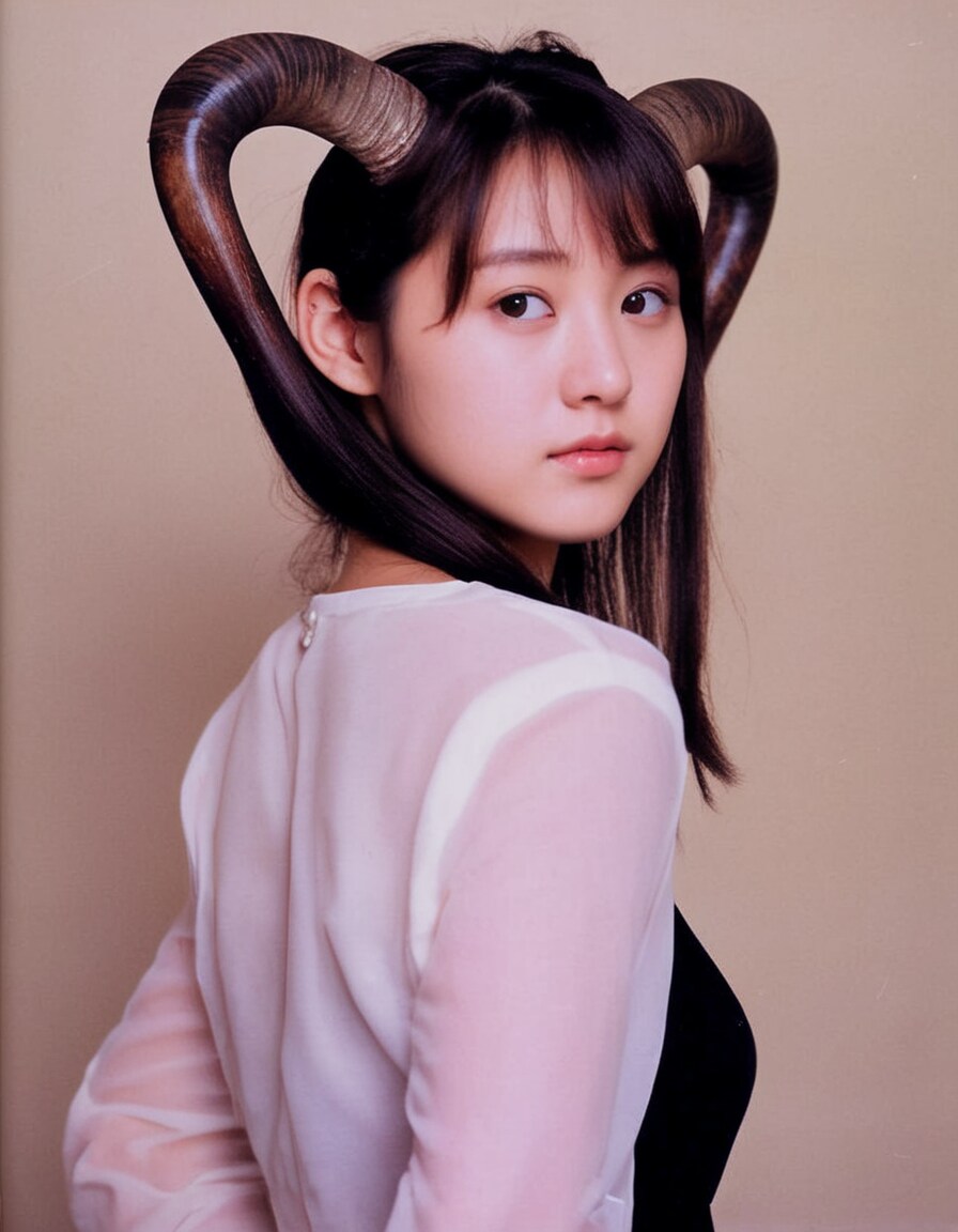 角の間の髪