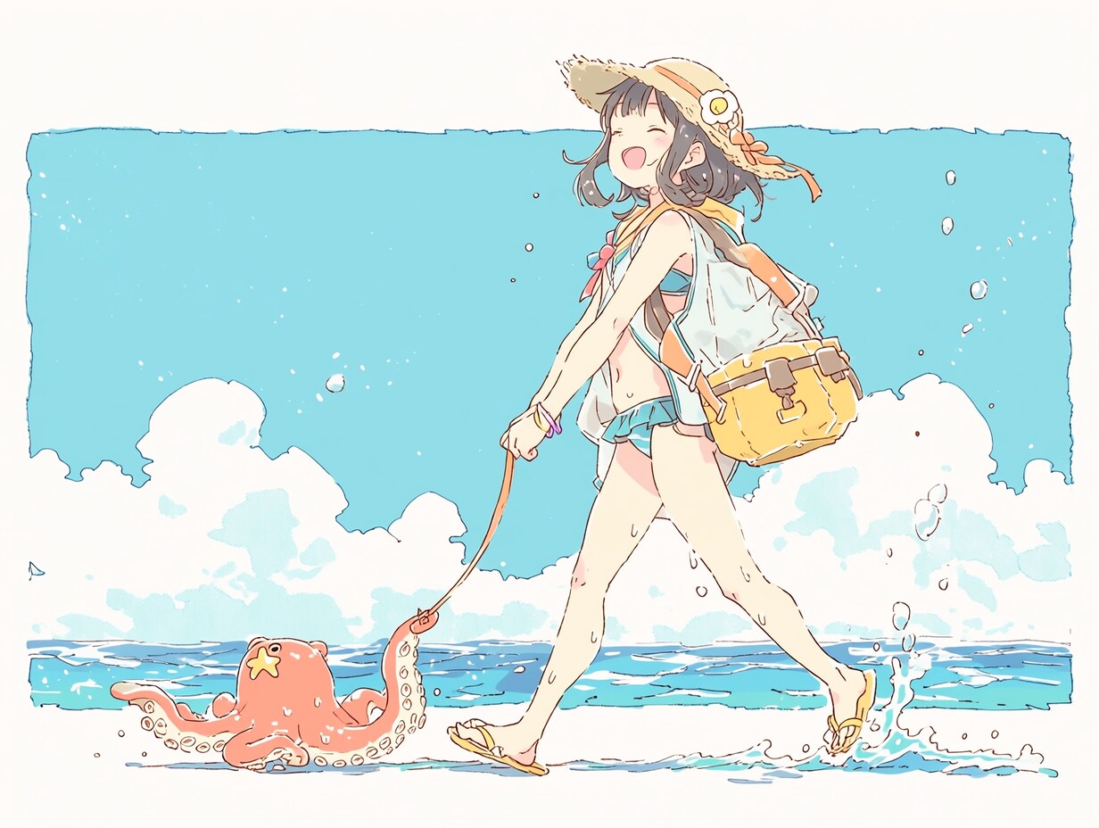 タコの散歩
