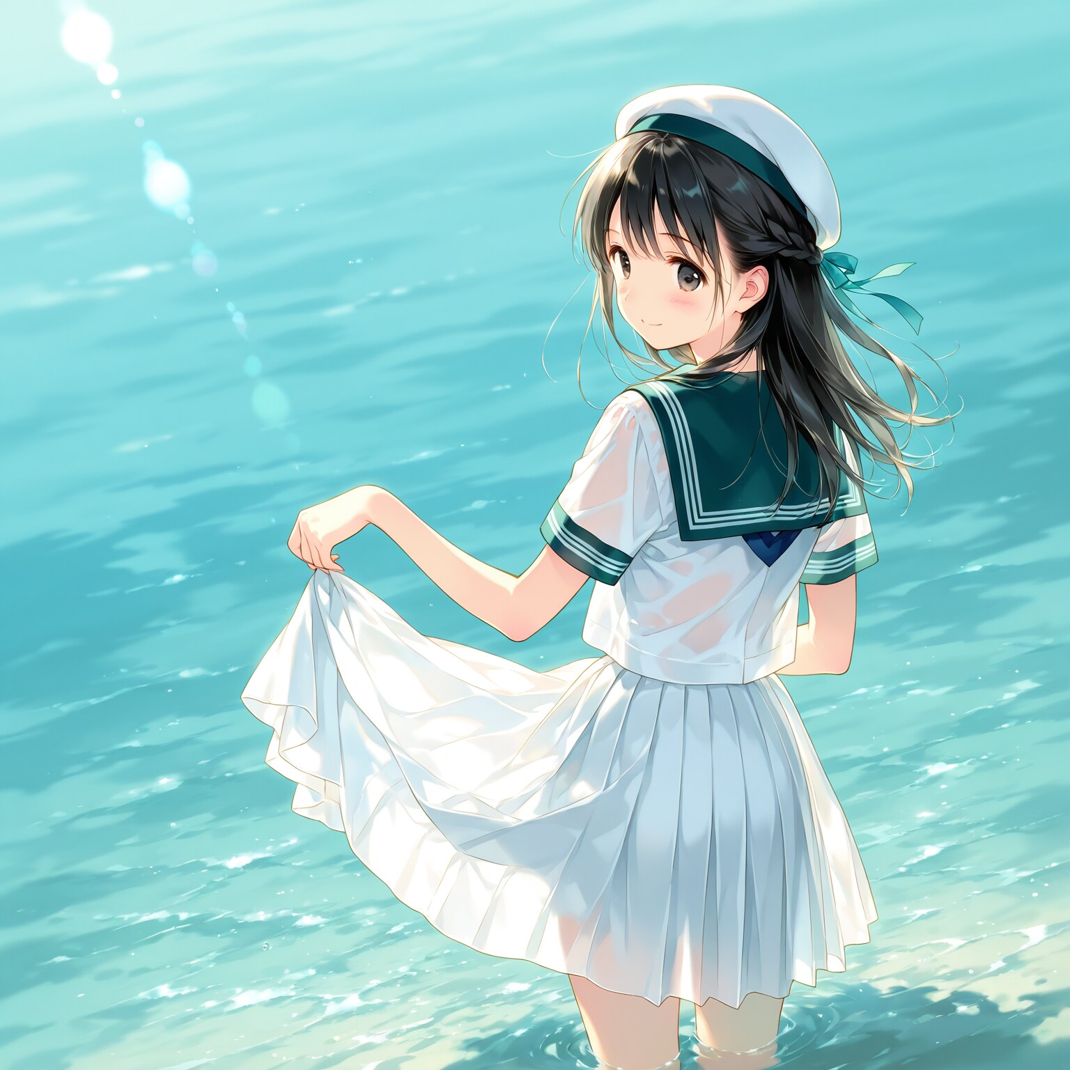 水辺の少女 | の人気AIイラスト・グラビア