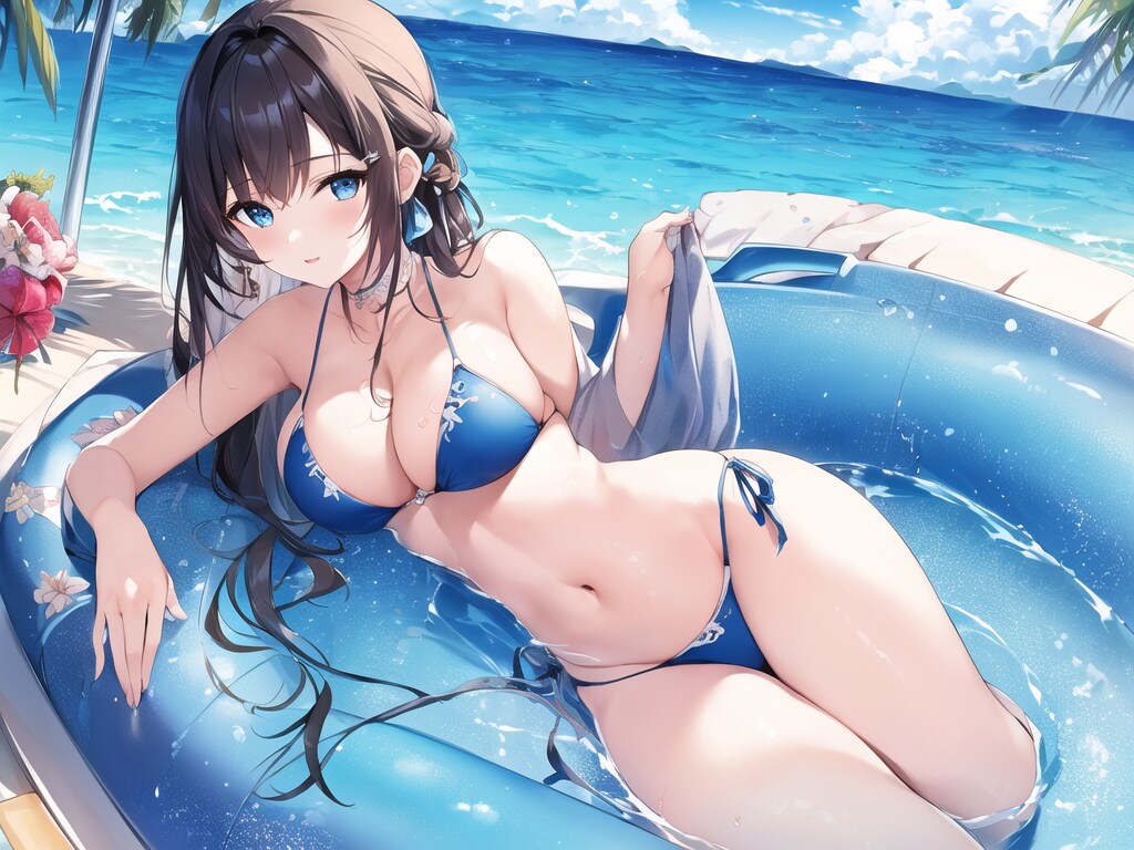 せっかく海に来たのに、プールですか？