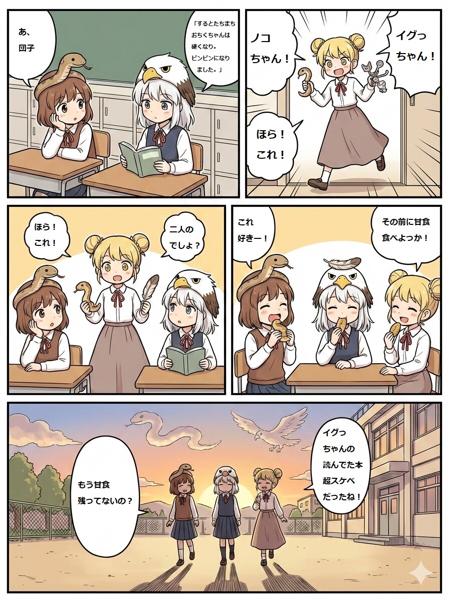 ノコと金団子 1ページ完結編 | の人気AIイラスト・グラビア