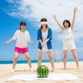 砂浜でスイカ割り 3枚目