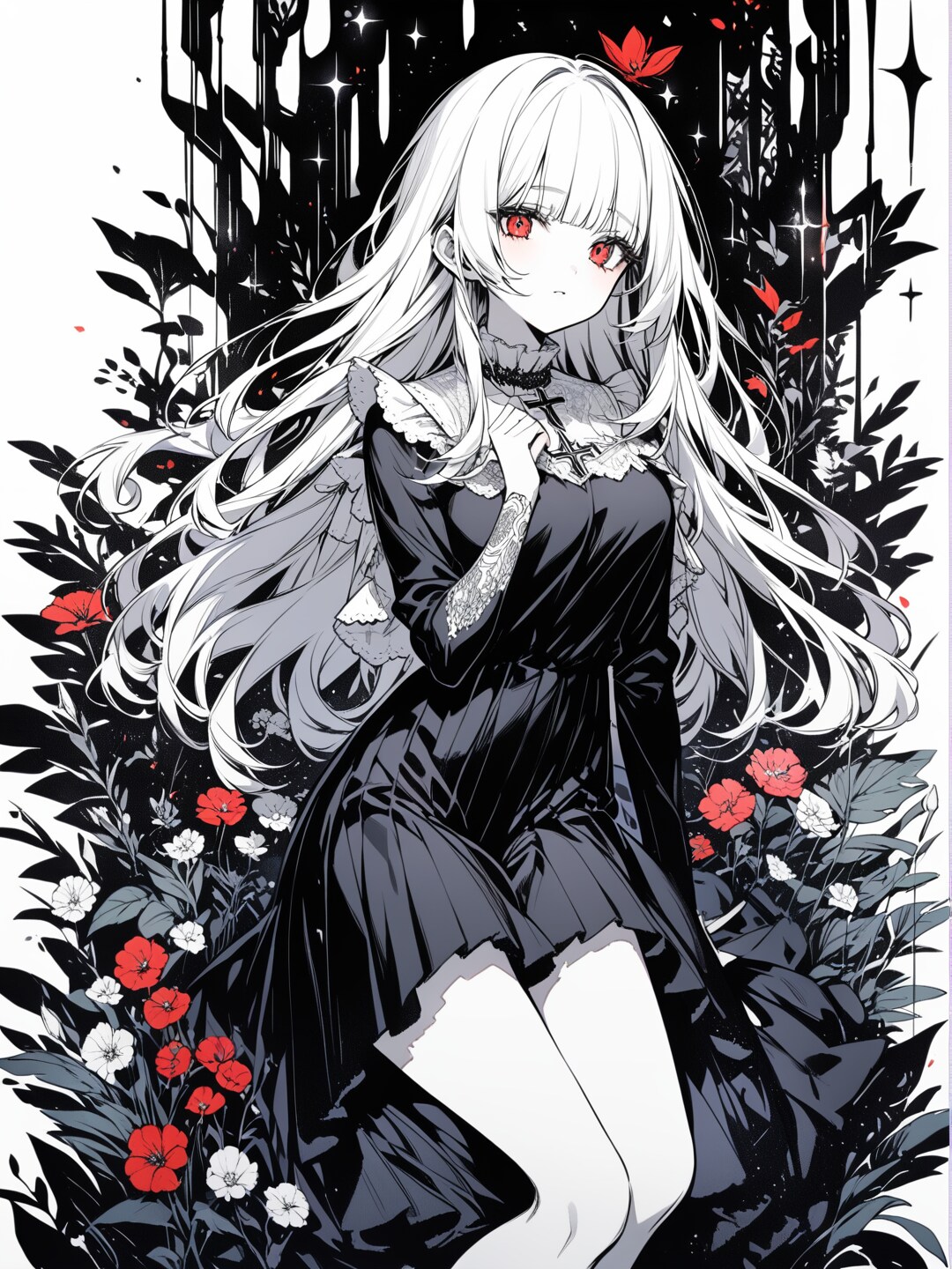 赤い影 | の人気AIイラスト・グラビア