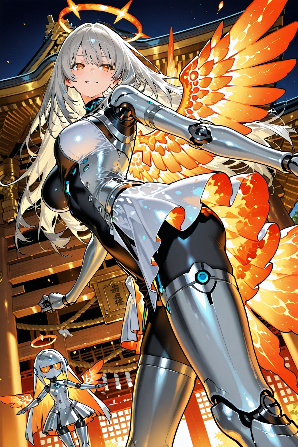 ちちぷい生成メカ娘　フェニックス5 | の人気AIイラスト・グラビア