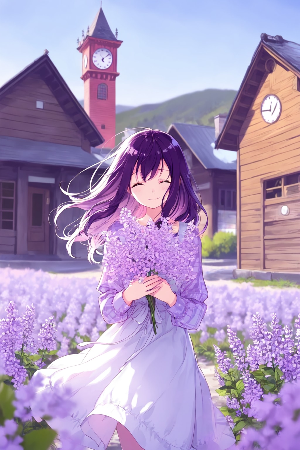 ライラックの花に囲まれて🪻❤️