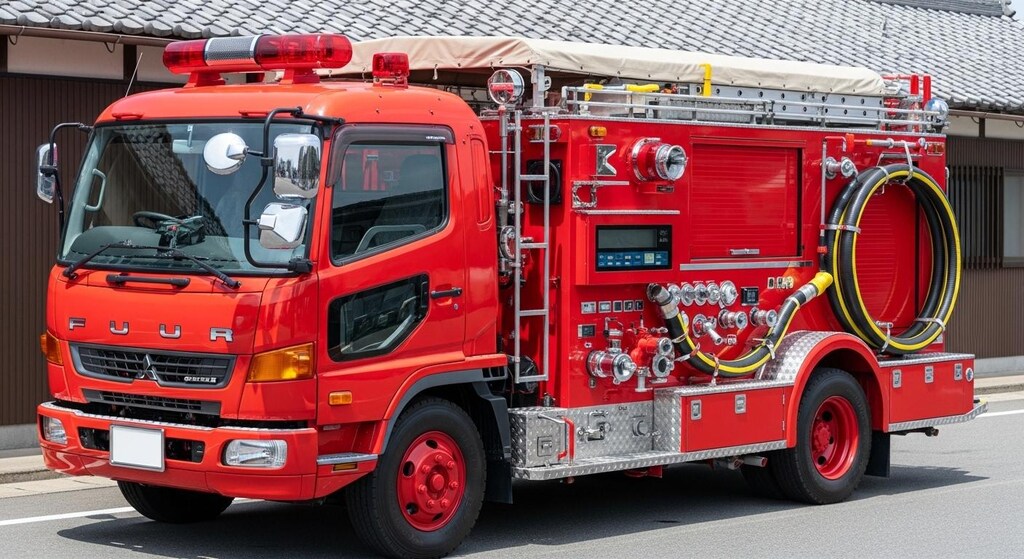 三菱ふそうトラック消防車