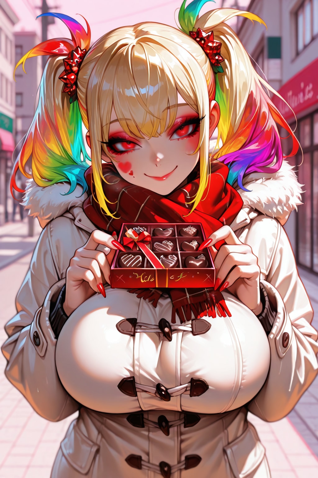 ECHIDONAギャル彼女からバレンタインデー💝 | の人気AIイラスト・グラビア