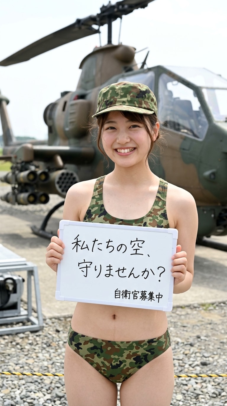２１日の女性陸上自衛官