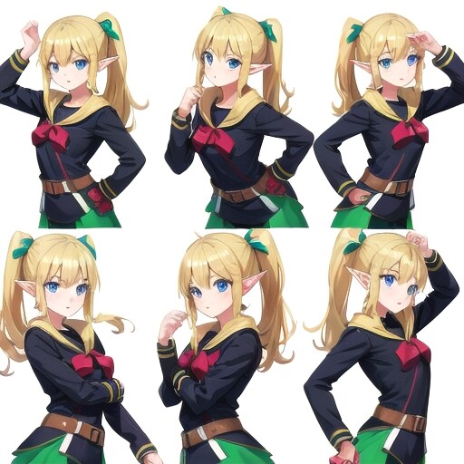 エルフのポーズ集 | の人気AIイラスト・グラビア