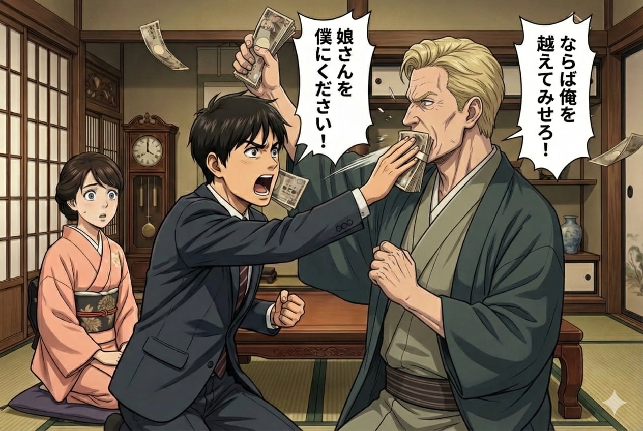 [問題に解答]札束は殴り合うもの。 | の人気AIイラスト・グラビア