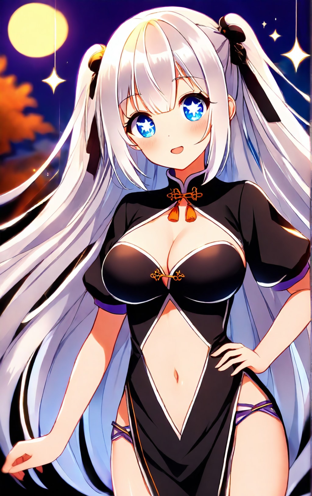 チャイナドレスの美少女