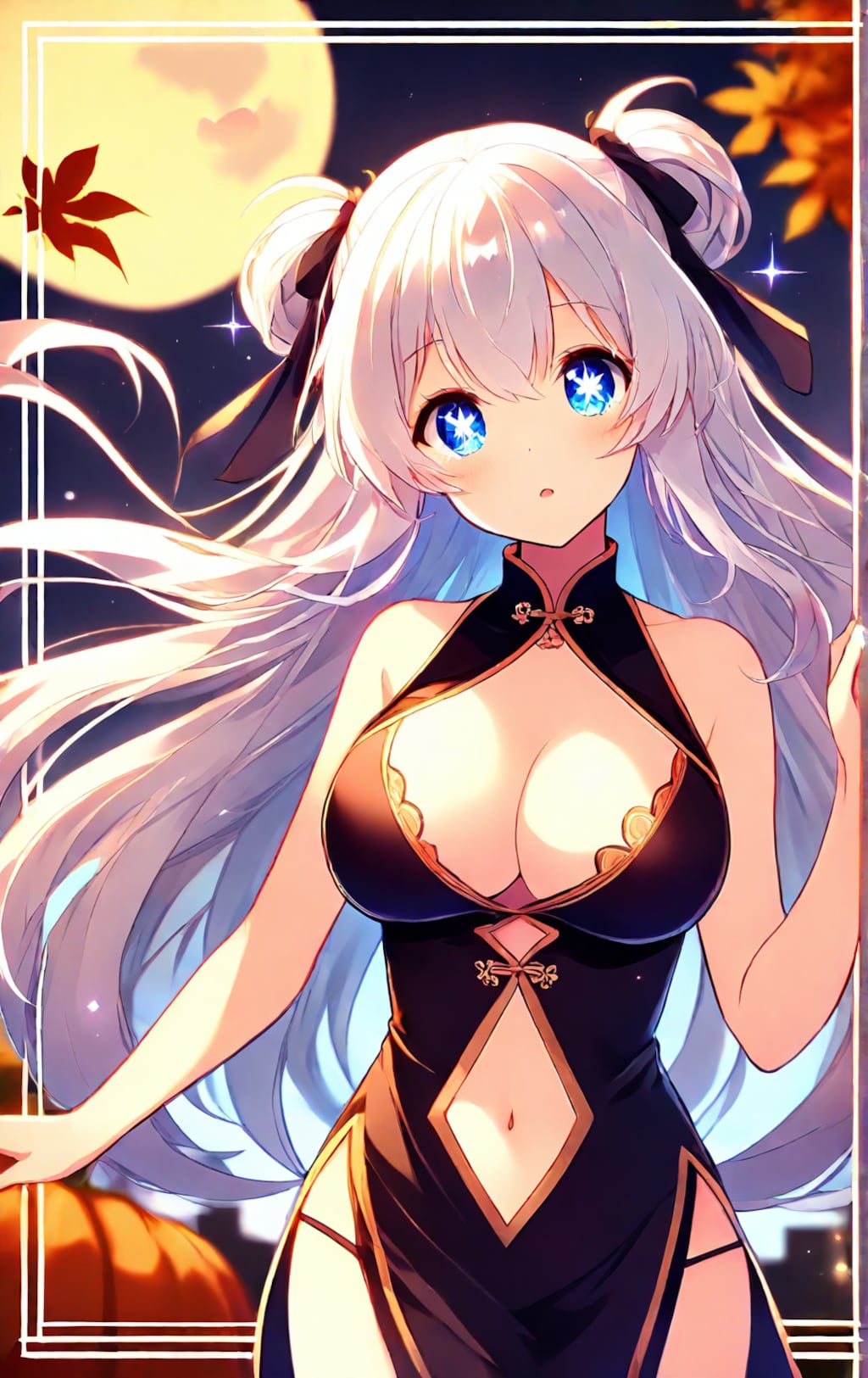 チャイナドレスの美少女