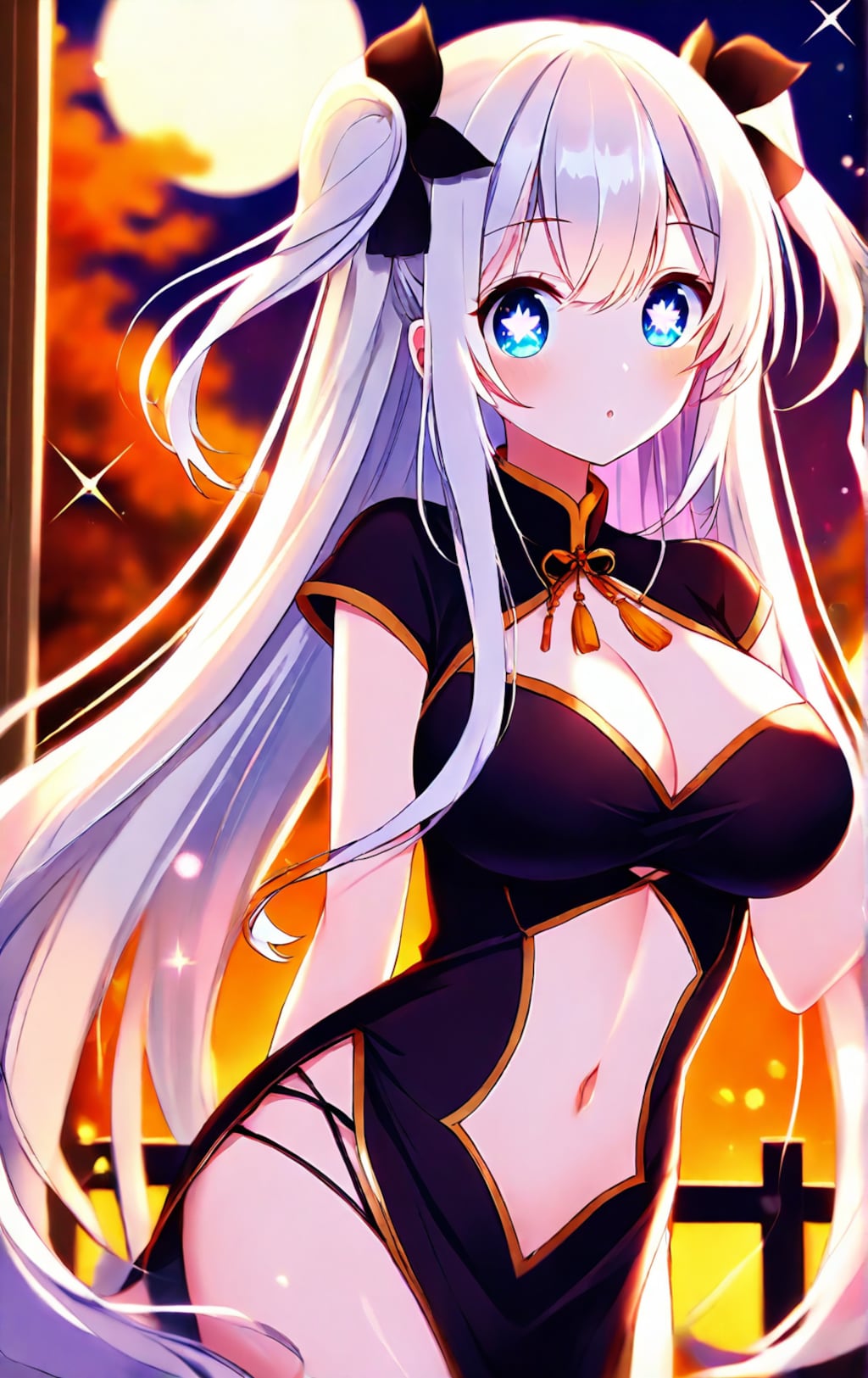 チャイナドレスの美少女