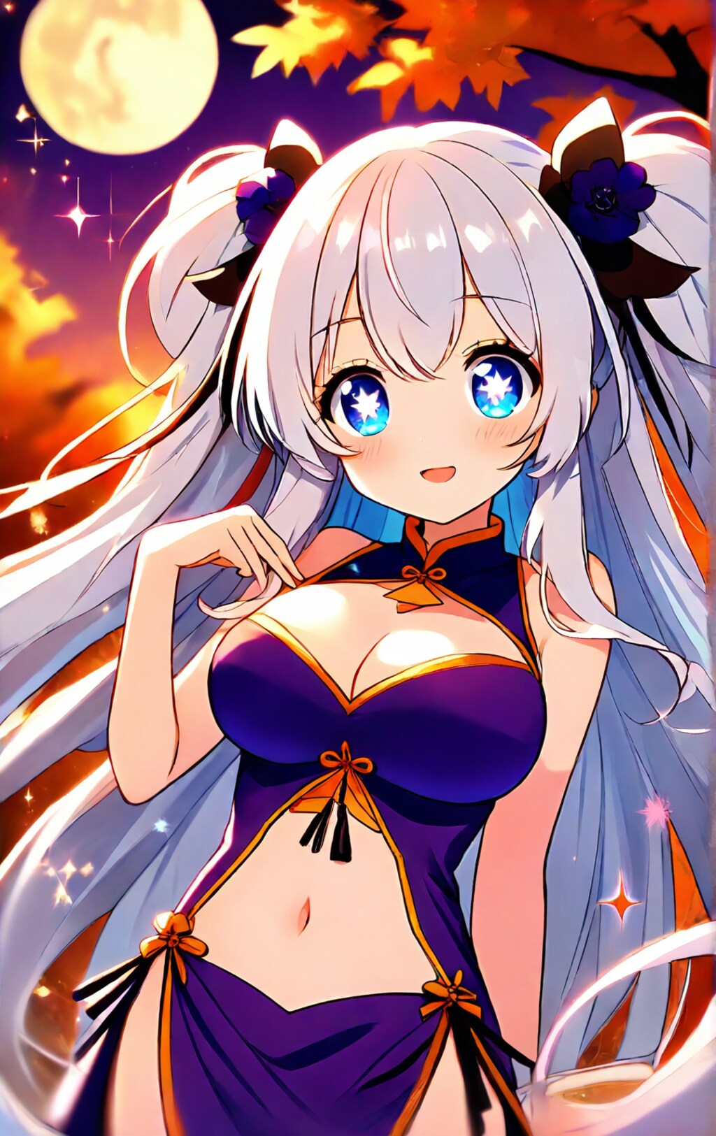 チャイナドレスの美少女