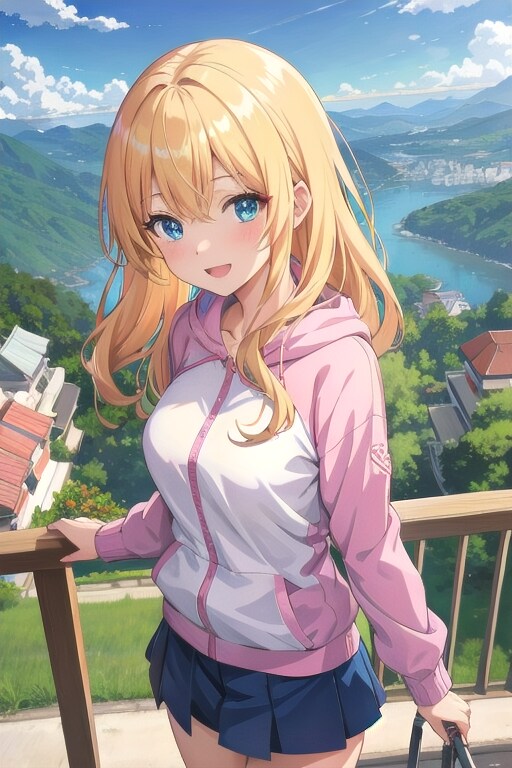 山の上からの景色 | の人気AIイラスト・グラビア