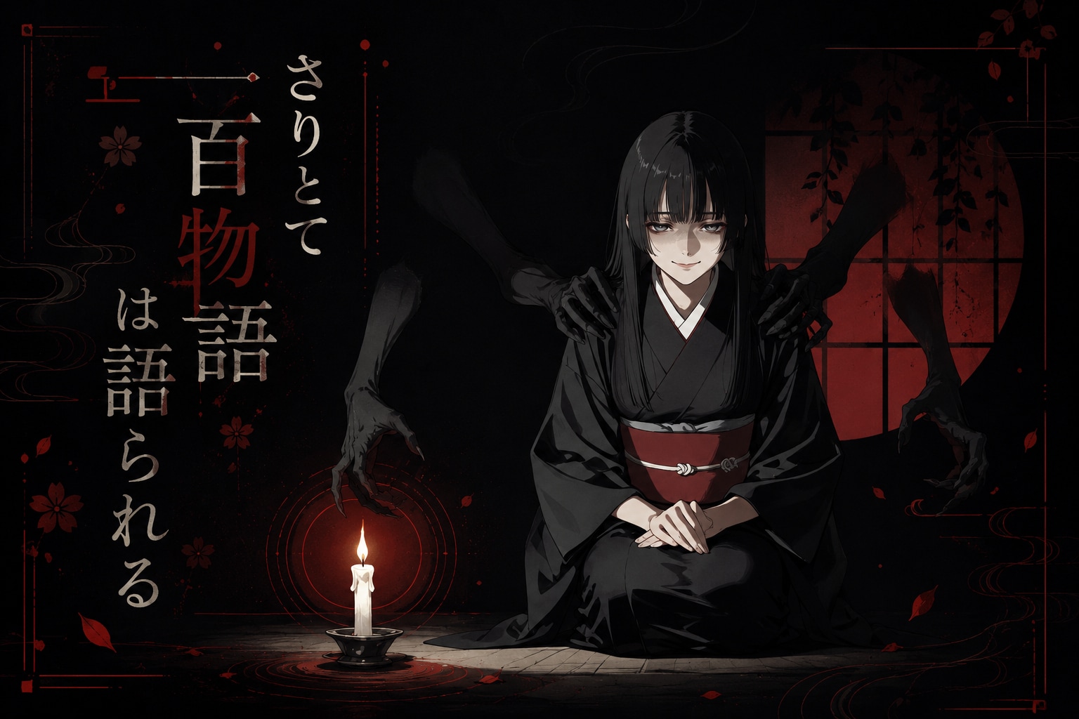 さりとて百物語を語られる