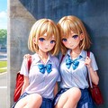 登校日の帰り道 2枚目