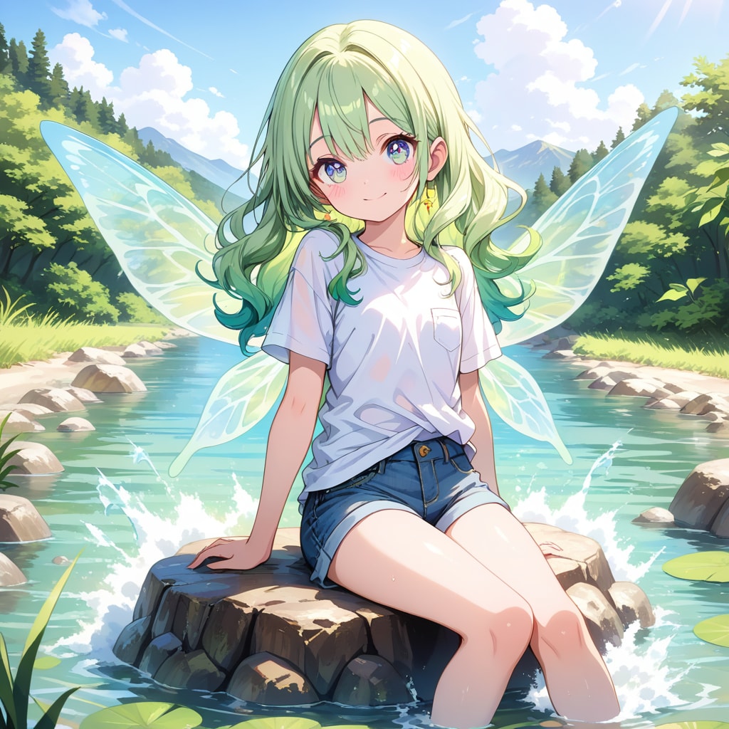 川遊び